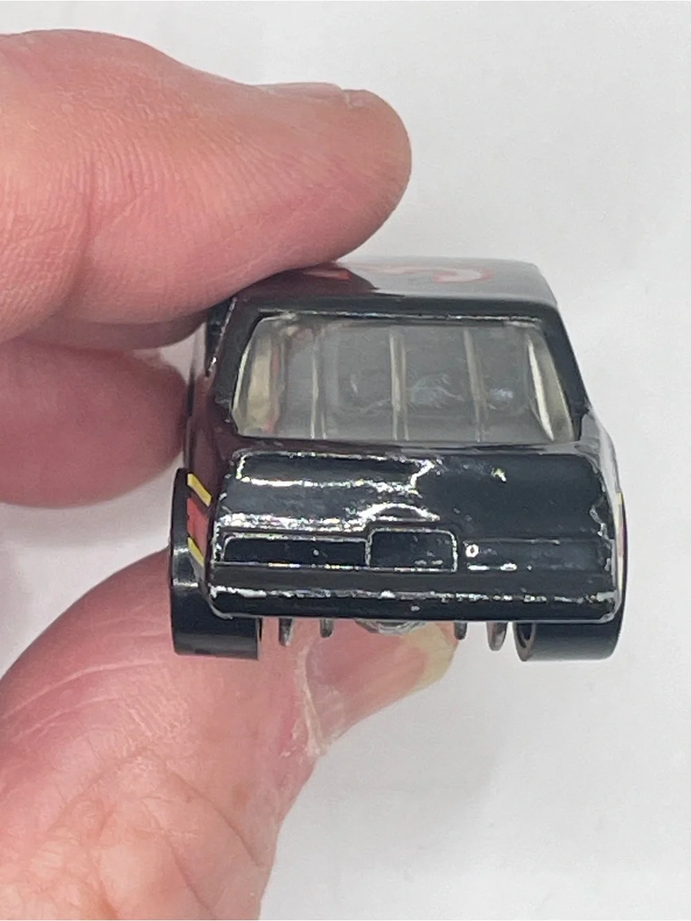 Vintage Hot Wheels 1988 Black Monte Carlo Stock Car #3 Blackwall Malaysia